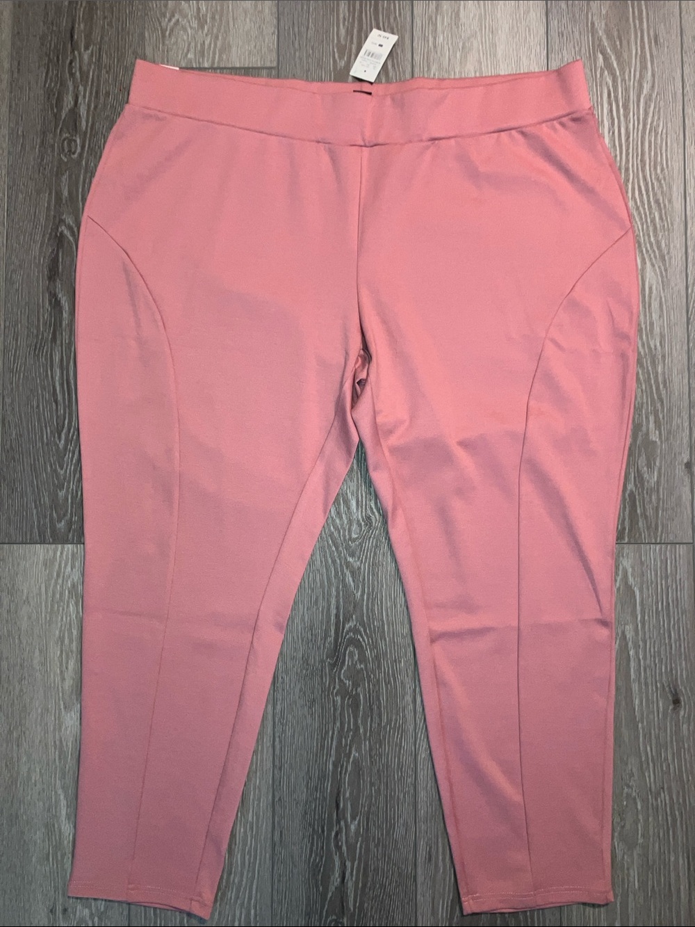 Ashley Stewart Dusty Rose Knit Leggings